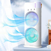 Double Ended Spray Fan AC Mini AC For Room Cooling | Mini Cooler Air Cooler Portable Air Conditioners For Home Office Artic Cooler 3 In 1 Conditioner Mini Air Cooler Mini Cooler Air GenzVybs